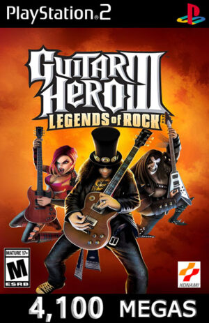 Guitar Hero III Legends of Rock - PS2.